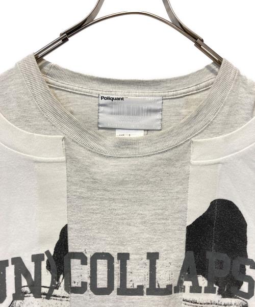 POLIQUANT（ポリクアント）Poliquant (ポリクアント) レイヤード セイラニードロ Tシャツ ホワイト サイズ:Ｌの古着・服飾アイテム