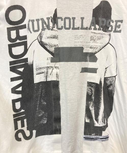 POLIQUANT（ポリクアント）Poliquant (ポリクアント) レイヤード セイラニードロ Tシャツ ホワイト サイズ:Ｌの古着・服飾アイテム