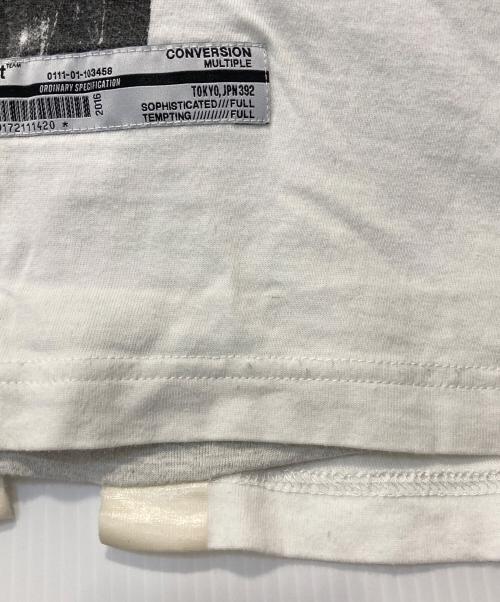 POLIQUANT（ポリクアント）Poliquant (ポリクアント) レイヤード セイラニードロ Tシャツ ホワイト サイズ:Ｌの古着・服飾アイテム