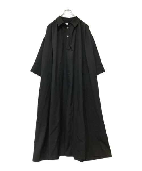 HeRIN.CYE（ヘリンドットサイ）HeRIN.CYE (ヘリンドットサイ) Shirt dress ブラック サイズ:FREEの古着・服飾アイテム