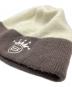 中古・古着 stussy (ステューシー) CROWN JACQUARD SKULLCAP ホワイト×ブラウン：9000円