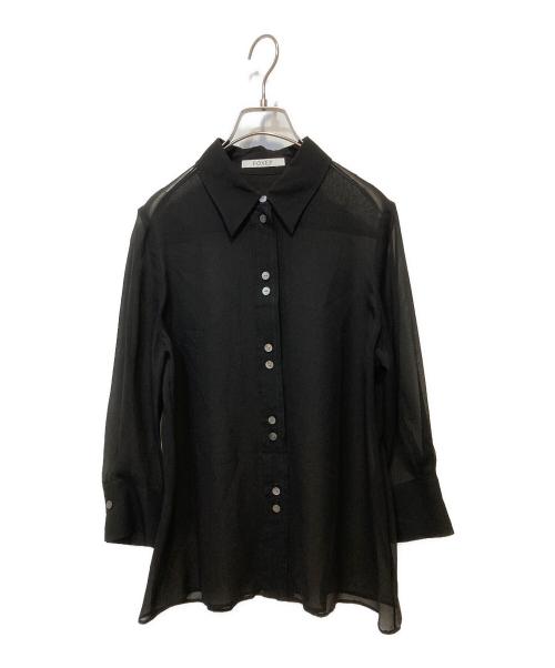 FOXEY（フォクシー）FOXEY (フォクシー) シアーシャツ ブラック サイズ:不明の古着・服飾アイテム