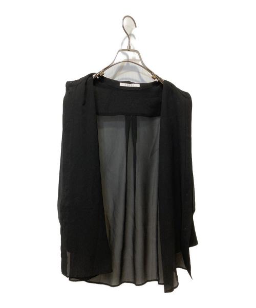 FOXEY（フォクシー）FOXEY (フォクシー) シアーシャツ ブラック サイズ:不明の古着・服飾アイテム