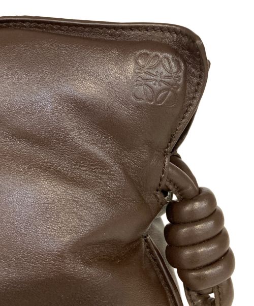 LOEWE（ロエベ）LOEWE (ロエベ) フラメンコ PUFFER ショルダーバッグ ブラウンの古着・服飾アイテム