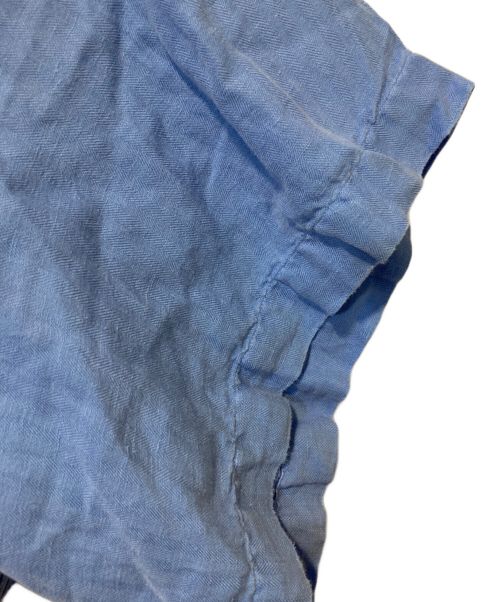 POLO RALPH LAUREN（ポロ・ラルフローレン）POLO RALPH LAUREN (ポロ・ラルフローレン) シルク混リネンオープンカラーシャツ スカイブルー サイズ:3XLの古着・服飾アイテム