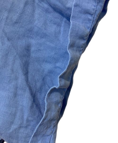 POLO RALPH LAUREN（ポロ・ラルフローレン）POLO RALPH LAUREN (ポロ・ラルフローレン) シルク混リネンオープンカラーシャツ スカイブルー サイズ:3XLの古着・服飾アイテム