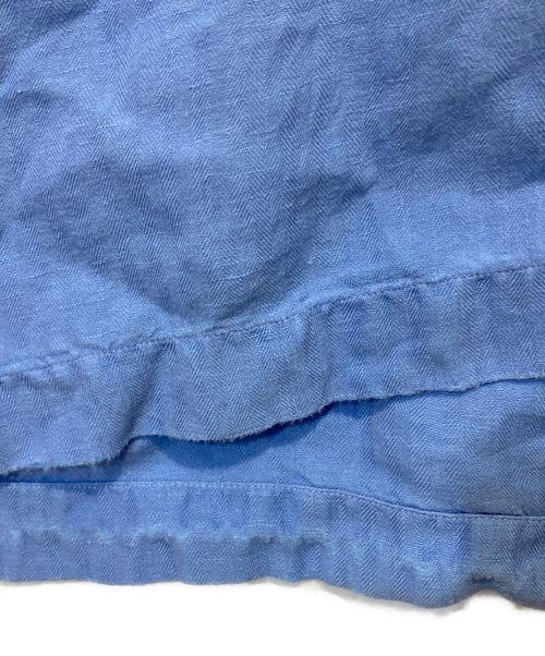 POLO RALPH LAUREN（ポロ・ラルフローレン）POLO RALPH LAUREN (ポロ・ラルフローレン) シルク混リネンオープンカラーシャツ スカイブルー サイズ:3XLの古着・服飾アイテム