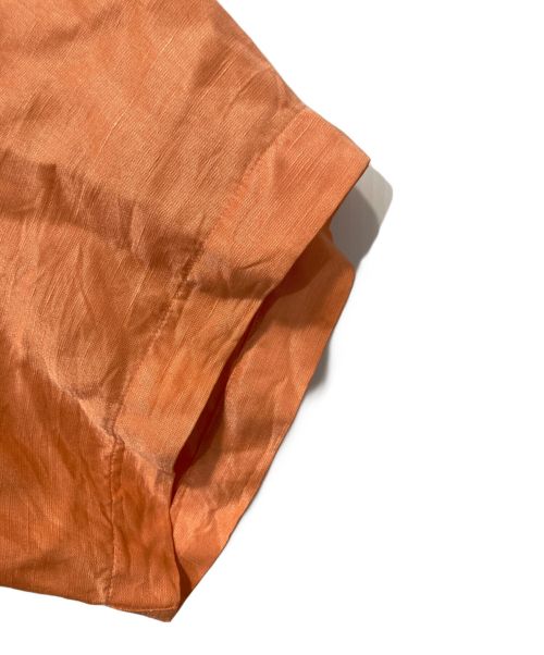 POLO RALPH LAUREN（ポロ・ラルフローレン）POLO RALPH LAUREN (ポロ・ラルフローレン) シルク混リネンシャツ オレンジ サイズ:XLの古着・服飾アイテム