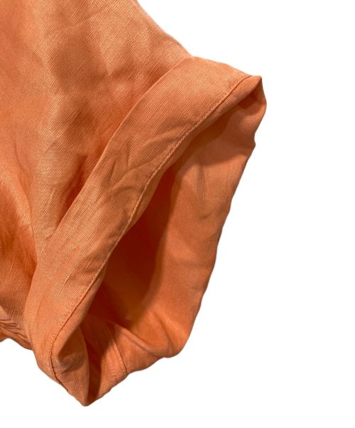 POLO RALPH LAUREN（ポロ・ラルフローレン）POLO RALPH LAUREN (ポロ・ラルフローレン) シルク混リネンシャツ オレンジ サイズ:XLの古着・服飾アイテム