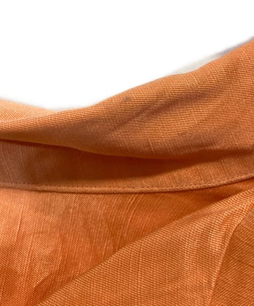 POLO RALPH LAUREN（ポロ・ラルフローレン）POLO RALPH LAUREN (ポロ・ラルフローレン) シルク混リネンシャツ オレンジ サイズ:XLの古着・服飾アイテム