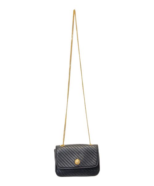 CELINE（セリーヌ）CELINE (セリーヌ) トリオンフチェーンショルダーバッグ ブラックの古着・服飾アイテム