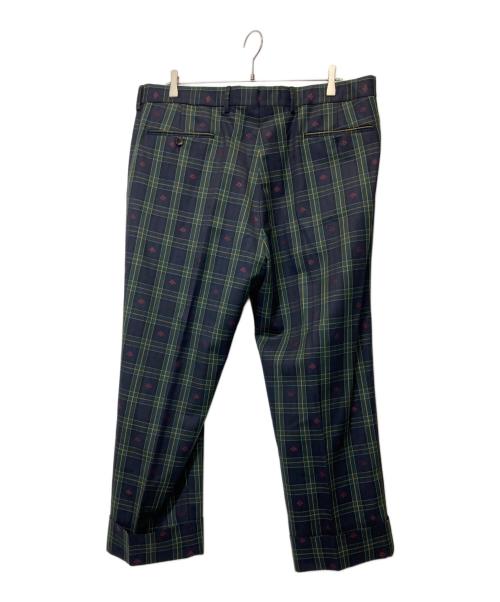 GUCCI（グッチ）GUCCI (グッチ) GREEN BEE モチーフ セットアップ ネイビー×グリーン サイズ:7-54Rの古着・服飾アイテム