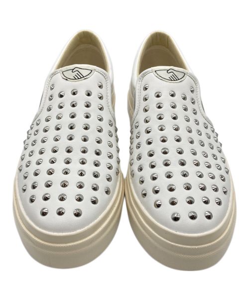 JUNYA WATANABE MAN（ジュンヤワタナベマン）JUNYA WATANABE MAN (ジュンヤワタナベマン) SWC (ステファニー ワーカーズ クラブ) スタッズスニーカー ホワイト サイズ:43の古着・服飾アイテム