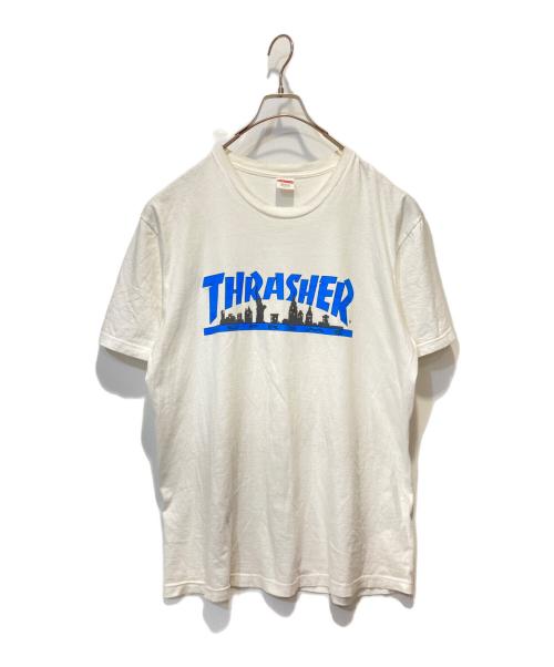 SUPREME（シュプリーム）Supreme (シュプリーム) THRASHER (スラッシャー) プリントTシャツ ホワイト サイズ:Ｌの古着・服飾アイテム