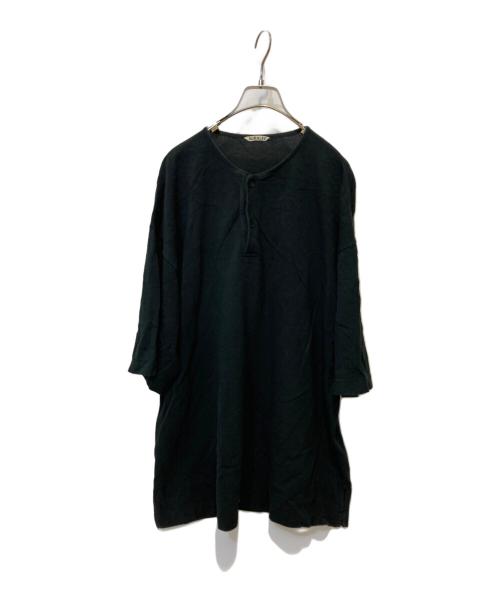 AURALEE（オーラリー）AURALEE (オーラリー) SUPER SOFT PIQUE HENRY NECK ブラック サイズ:5の古着・服飾アイテム