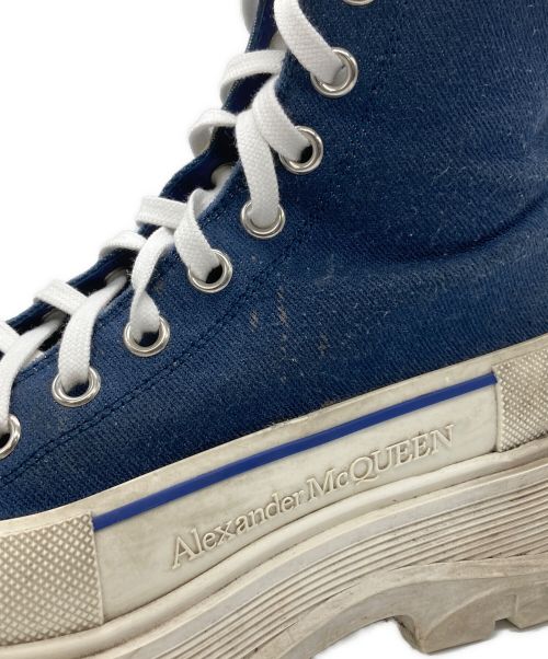 ALEXANDER McQUEEN（アレキサンダーマックイーン）ALEXANDER McQUEEN (アレキサンダーマックイーン) Tread Slick ネイビー×ホワイト サイズ:40の古着・服飾アイテム