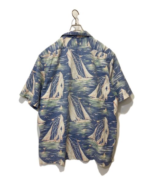 POLO RALPH LAUREN（ポロ・ラルフローレン）POLO RALPH LAUREN (ポロ・ラルフローレン) ヨットオープンカラーシャツ ブルー サイズ:XLの古着・服飾アイテム