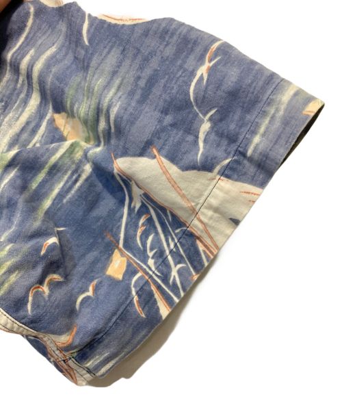 POLO RALPH LAUREN（ポロ・ラルフローレン）POLO RALPH LAUREN (ポロ・ラルフローレン) ヨットオープンカラーシャツ ブルー サイズ:XLの古着・服飾アイテム