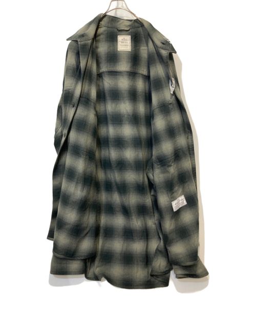 Maison MIHARA YASUHIRO（メゾン ミハラ ヤスヒロ）Maison MIHARA YASUHIRO (メゾン ミハラ ヤスヒロ) スーパービッグチェック長袖シャツ ブラック サイズ:48の古着・服飾アイテム