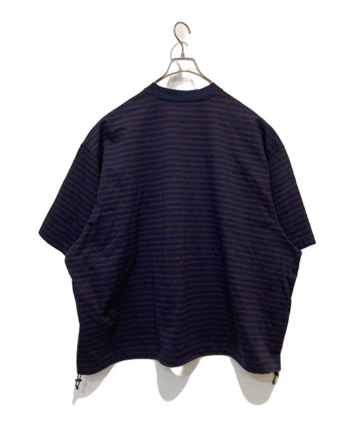 is-ness（イズネス）is-ness (イズネス) BALLOON STRIPES T-SHIRTS ネイビー サイズ:Ⅿの古着・服飾アイテム