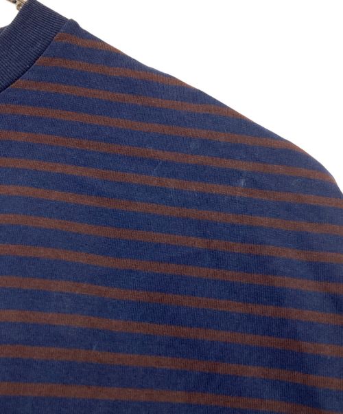 is-ness（イズネス）is-ness (イズネス) BALLOON STRIPES T-SHIRTS ネイビー サイズ:Ⅿの古着・服飾アイテム