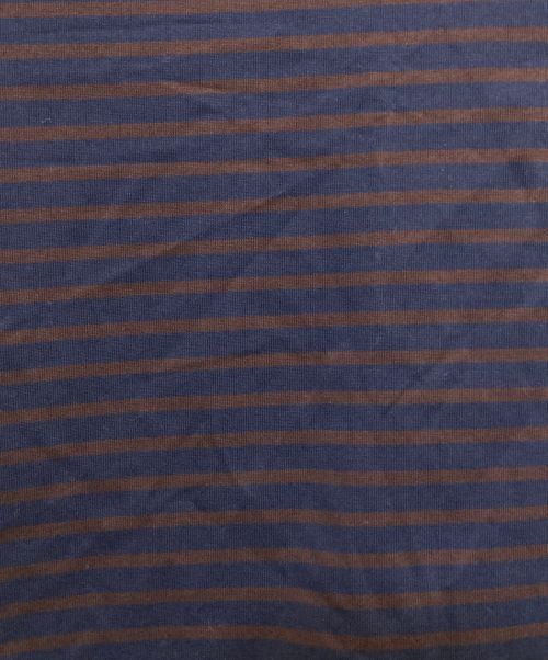 is-ness（イズネス）is-ness (イズネス) BALLOON STRIPES T-SHIRTS ネイビー サイズ:Ⅿの古着・服飾アイテム