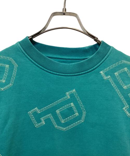 PALACE（パレス）PALACE (パレス) MULTI P FLATLOCK CREW グリーン サイズ:Sの古着・服飾アイテム