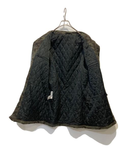 lucien pellat-finet（ルシアン・ペラフィネ）lucien pellat-finet (ルシアン・ペラフィネ) ホースレザーコンビコート オリーブ サイズ:Ⅿの古着・服飾アイテム