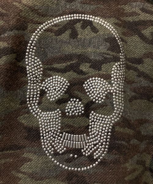 lucien pellat-finet（ルシアン・ペラフィネ）lucien pellat-finet (ルシアン・ペラフィネ) ホースレザーコンビコート オリーブ サイズ:Ⅿの古着・服飾アイテム