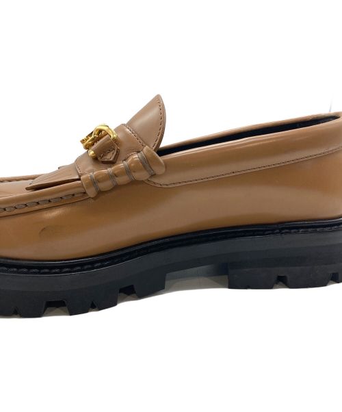 CELINE（セリーヌ）CELINE (セリーヌ) マーガレットローファー ブラウン サイズ:35の古着・服飾アイテム