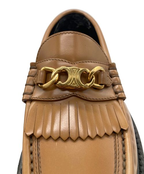 CELINE（セリーヌ）CELINE (セリーヌ) マーガレットローファー ブラウン サイズ:35の古着・服飾アイテム