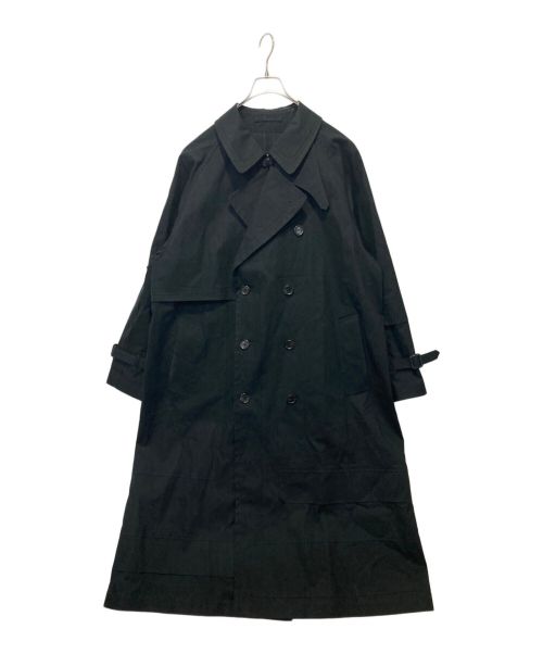 YOKE（ヨーク）YOKE (ヨーク) CUT&LAYERED TRENCH COAT ブラック サイズ:4の古着・服飾アイテム
