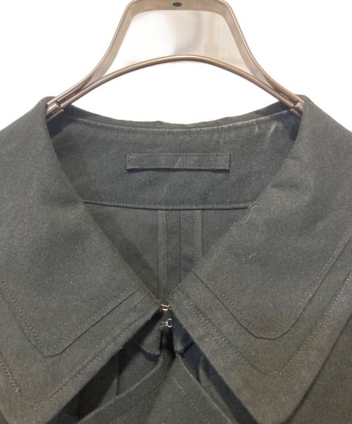 YOKE（ヨーク）YOKE (ヨーク) CUT&LAYERED TRENCH COAT ブラック サイズ:4の古着・服飾アイテム