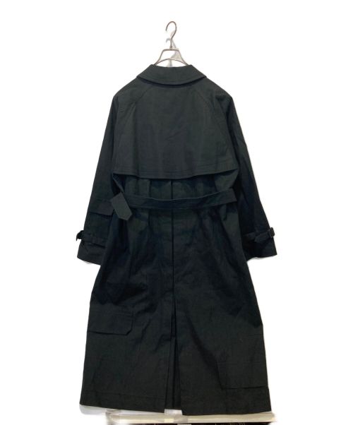 YOKE（ヨーク）YOKE (ヨーク) CUT&LAYERED TRENCH COAT ブラック サイズ:4の古着・服飾アイテム