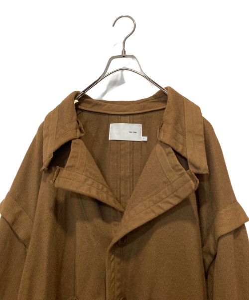 tac:tac（タクタク）tac:tac (タクタク) COTTON SILK JERSEY PIPING JACKET ブラウン サイズ:Ⅿの古着・服飾アイテム
