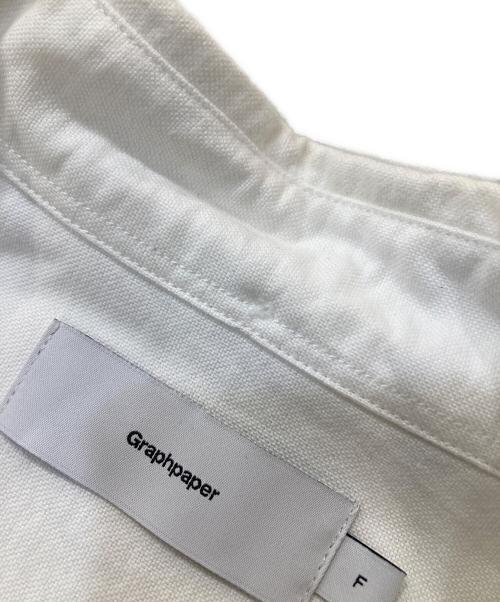 Graphpaper（グラフペーパー）Graphpaper (グラフペーパー) Oxford Oversized S/S B.DShirt ホワイト サイズ:FREEの古着・服飾アイテム