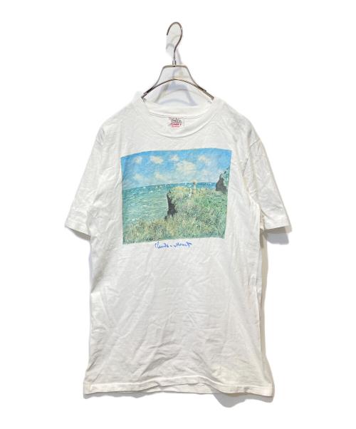 ONEITA（オニータ）ONEITA (オニータ) アートプリントTシャツ ホワイト サイズ:Lの古着・服飾アイテム