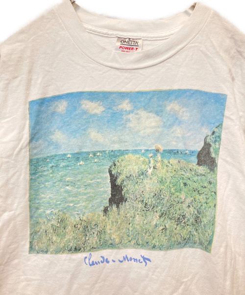 ONEITA（オニータ）ONEITA (オニータ) アートプリントTシャツ ホワイト サイズ:Lの古着・服飾アイテム