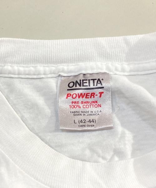 ONEITA（オニータ）ONEITA (オニータ) アートプリントTシャツ ホワイト サイズ:Lの古着・服飾アイテム