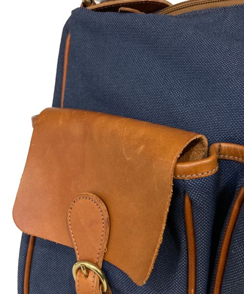 IL BISONTE（イル ビゾンテ）IL BISONTE (イル ビゾンテ) レザーキャンバスショルダーバッグの古着・服飾アイテム