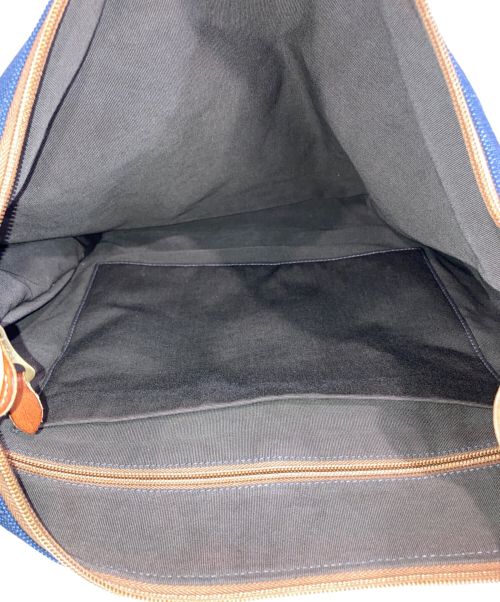 IL BISONTE（イル ビゾンテ）IL BISONTE (イル ビゾンテ) レザーキャンバスショルダーバッグの古着・服飾アイテム