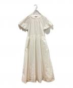 LANVIN en Bleuランバンオンブルー）の古着「ブラウスワンピース」｜ホワイト