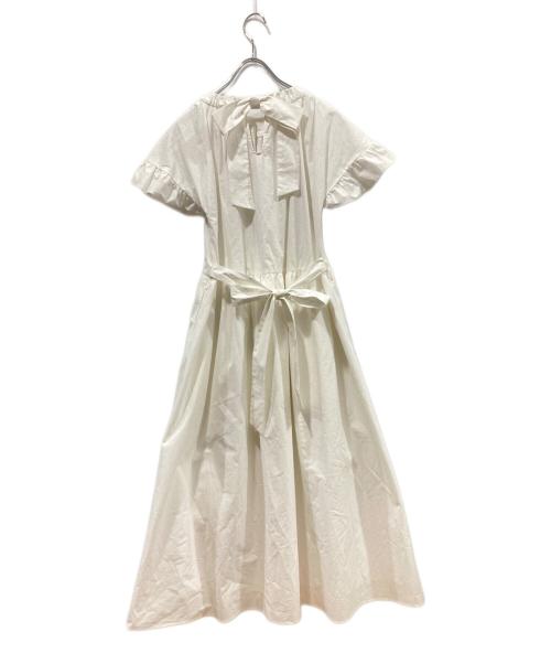 LANVIN en Bleu（ランバンオンブルー）LANVIN en Bleu (ランバンオンブルー) ブラウスワンピース ホワイト サイズ:38の古着・服飾アイテム