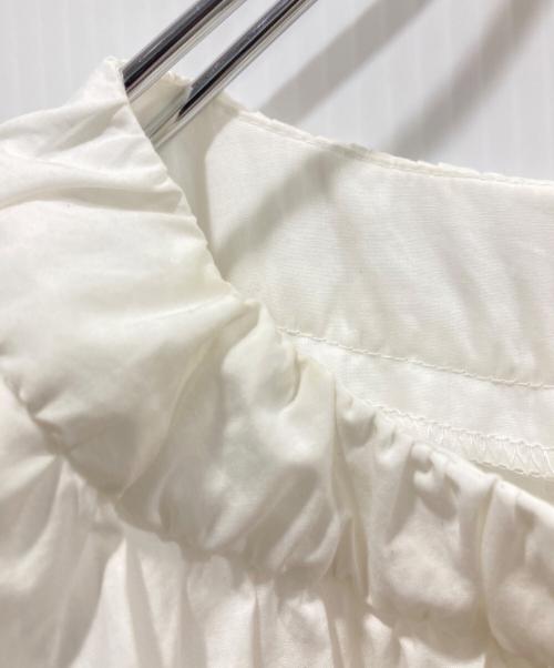 LANVIN en Bleu（ランバンオンブルー）LANVIN en Bleu (ランバンオンブルー) ブラウスワンピース ホワイト サイズ:38の古着・服飾アイテム