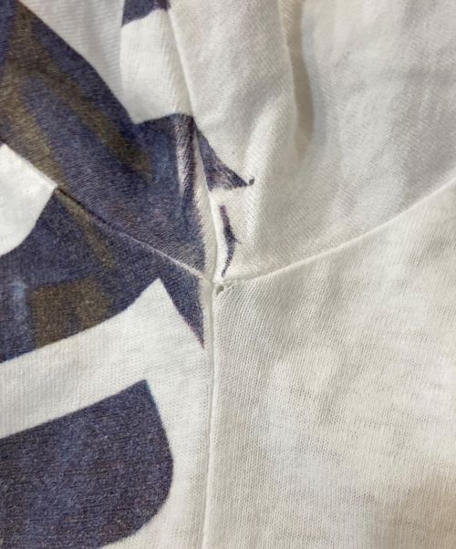 STONE ISLAND（ストーンアイランド）STONE ISLAND (ストーンアイランド) ロゴプリントTシャツ ホワイト サイズ:Ⅿの古着・服飾アイテム