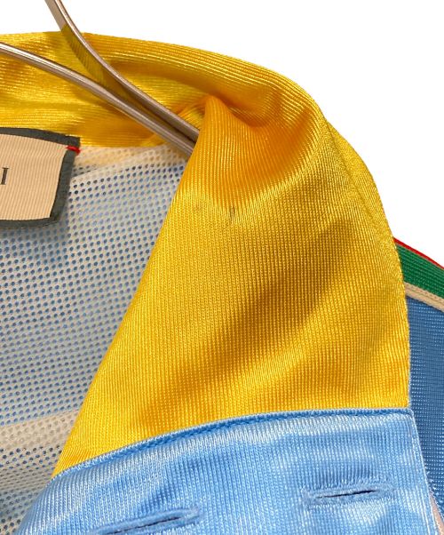 GUCCI（グッチ）GUCCI (グッチ) アームラインフロントアノラックブルゾン ブルー サイズ:XSの古着・服飾アイテム