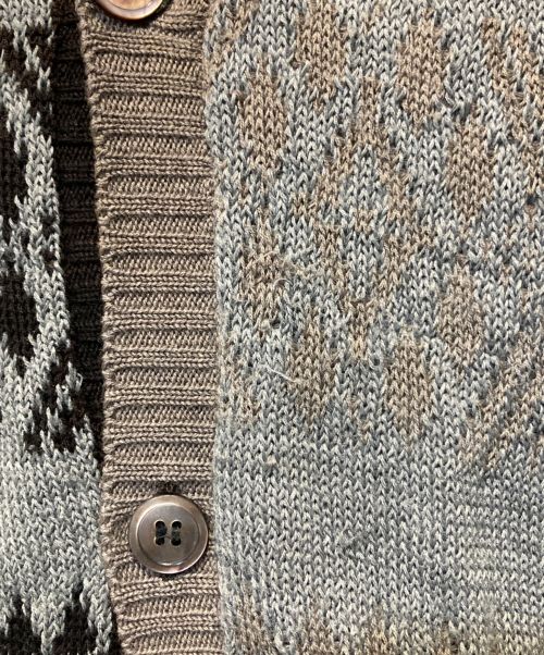 COMME des GARCONS HOMME（コムデギャルソン オム）COMME des GARCONS HOMME (コムデギャルソン オム) 田中オム期ニットカーディガン グレー サイズ:表記無しの古着・服飾アイテム