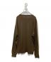 BATONER (バトナ―) SUMMER WOOL LONG SLEEVE T-SHIRT ブラウン サイズ:3：8000円