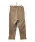 juha (ユハ) FRONT SLIT TAPERED PANTS ベージュ サイズ:1：5000円