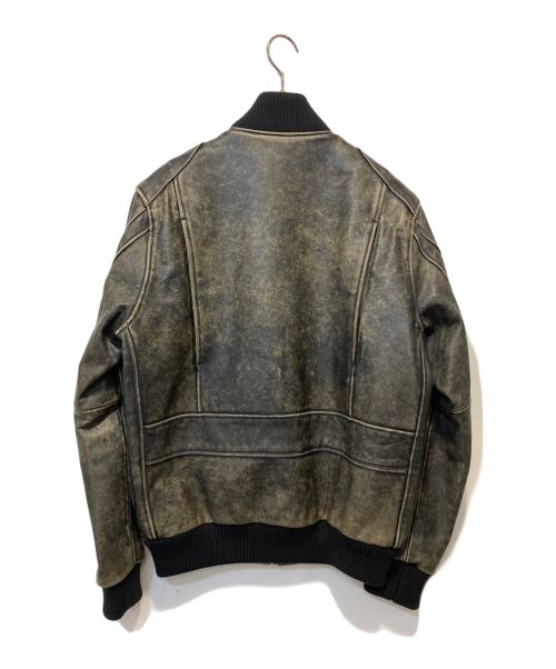 Hysteric Glamour（ヒステリックグラマー）Hysteric Glamour (ヒステリックグラマー) カウレザー スポーツジャケット ブラック サイズ:Ⅿの古着・服飾アイテム